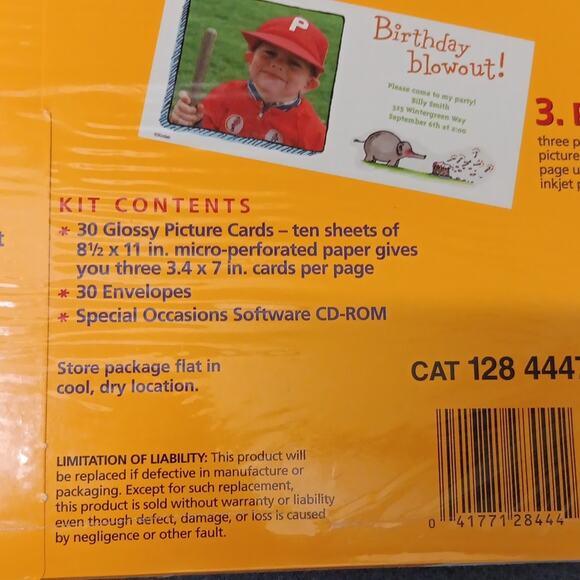 2 New In Package Kodak Inkjet Picture‎ Kit For Special Occasions 60 Glossy Cards - Picture 13 of 14